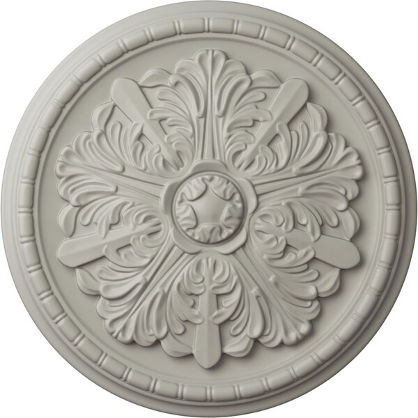 Ekena Millwork Washington Ceiling Medallion (Fits Canopies up to 2 7/8"), 17 1/8"OD x 1 1/2"P, Pot of Cream CM17WAPCF - main